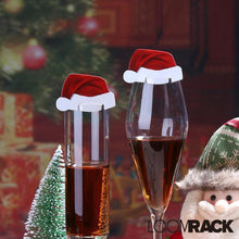 Load image into Gallery viewer, loomrack 10 PCS Christmas Santa Hat Wine Glass Decoration Christmas Accessories