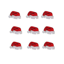 Load image into Gallery viewer, loomrack 10 PCS Christmas Santa Hat Wine Glass Decoration Christmas Accessories