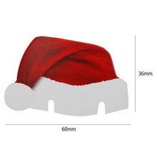Load image into Gallery viewer, loomrack 10 PCS Christmas Santa Hat Wine Glass Decoration Christmas Accessories